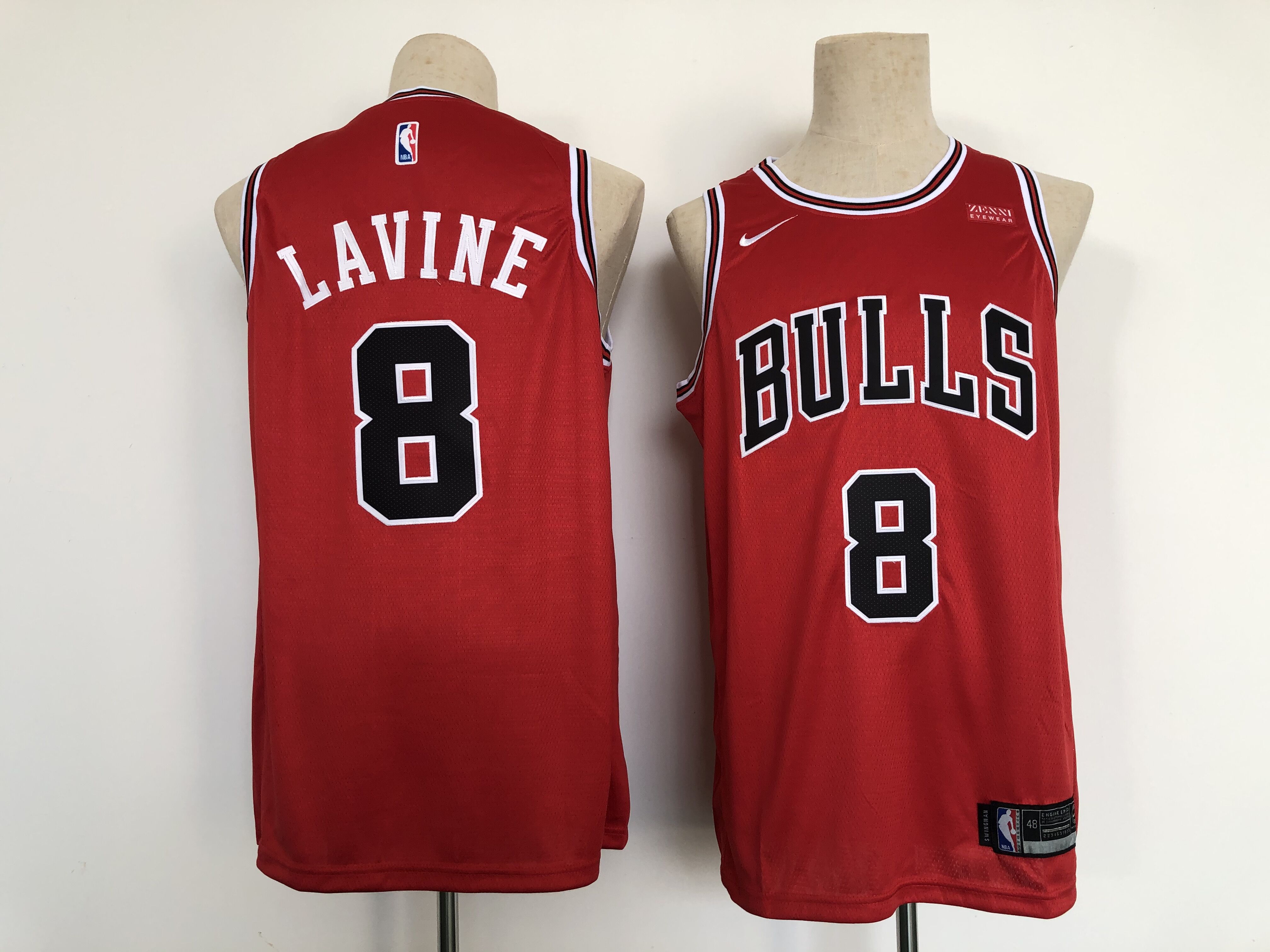 Men Chicago Bulls 8 Lavine Red Nike 2022 Game NBA Jersey